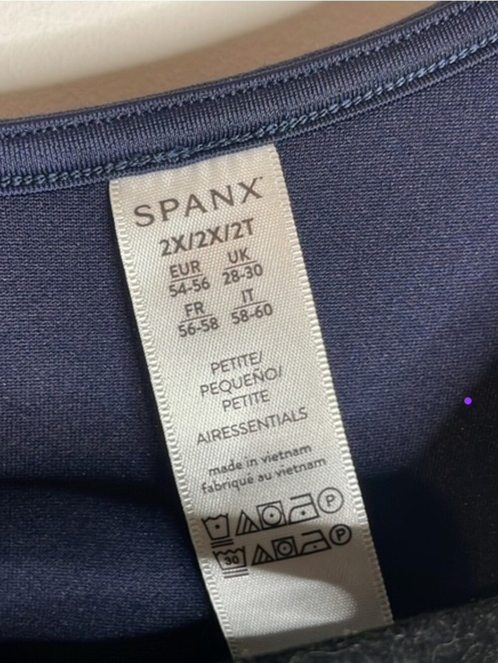 SPANX | Women’s Air Essentials Navy Blue Sleeveless Jumpsuit Soft Modal Blend 2X - Picture 3 of 5